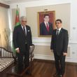 Şamil Ayrım met the Ambassador of Turkmenistan