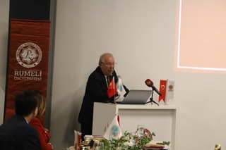 Dr. Akkan Suver spoke at the Meeting of Rumelian Opinio