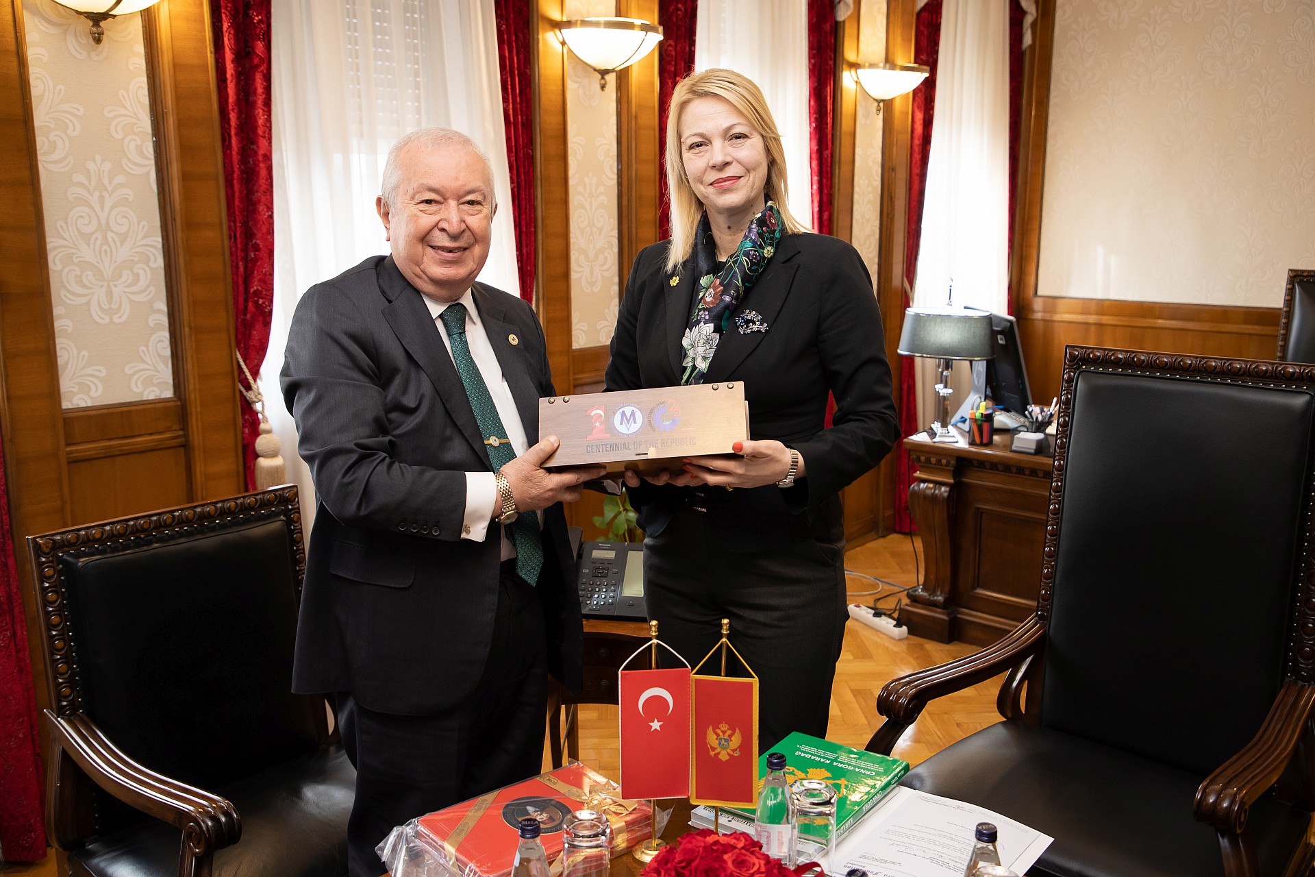 Karadağ Parlamento Başkanı Marmara Grubu Vakfını Kabul 