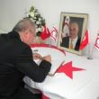 The President of the Marmara Group Foundation Dr. Akkan Suver signed the Memorial Book opened in the memory of deceased President H.E. Rauf Denktaş at the Consulate of the Turkish Republic of Northern Cyprus in Istanbul