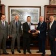 Marmara Grubu Vakfı TİM Başkanı İsmail Gülleyi ziyaret etti 