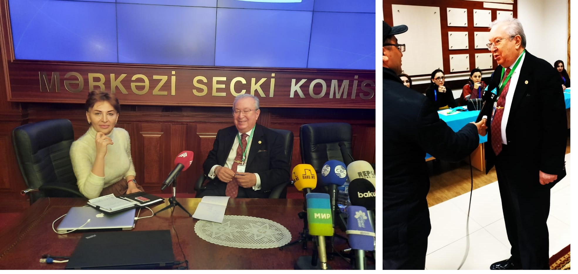 Azerbaycan seçimlerine Dr. Akkan Suver Uluslararası Gözlemci olarak katıldı