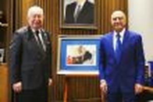 Valeh Aleskerov Receives Dr. Akkan Suver