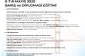 Peace and Diplomacy Training, 6-8 May 2025