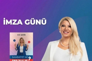 Ece Şahin kitabını imzalayacak