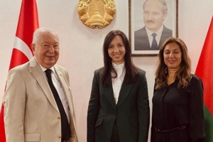 Belarus İstanbul Başkonsolosu Yauheniya Bartkevich'e ziyaret