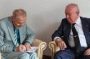 Akkan Suver and Sezgin Bilgic Visit Emil Constantinescu